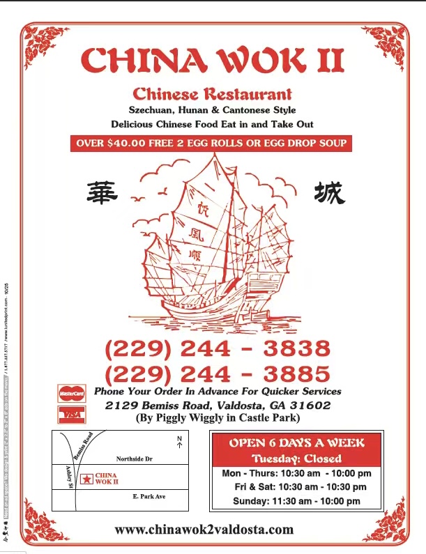 China Wok 2 Menu